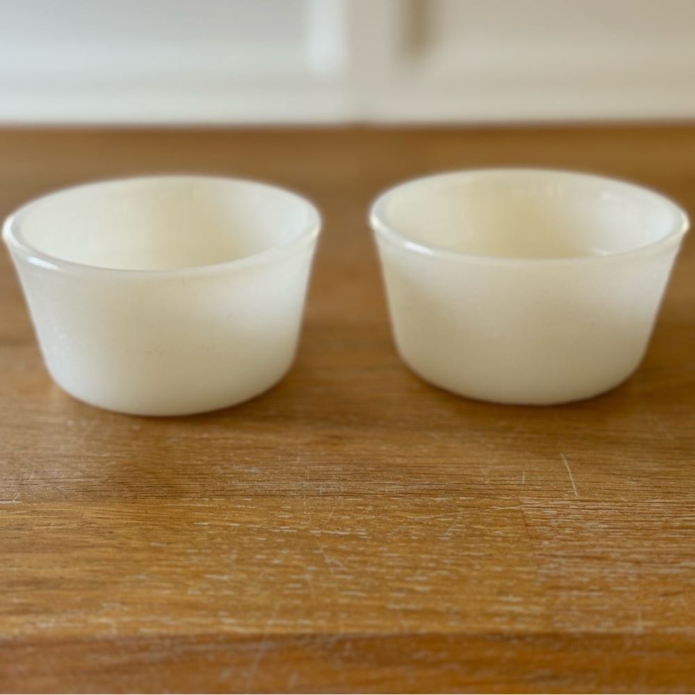 Vintage Glasbake Custard Cups - Set of 2